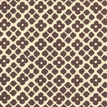 Brown Floral and Cube Print Italian Paper ~ Carta Varese Italy